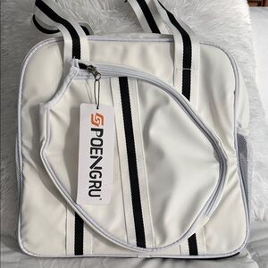 White and Black Women's Tote Bag